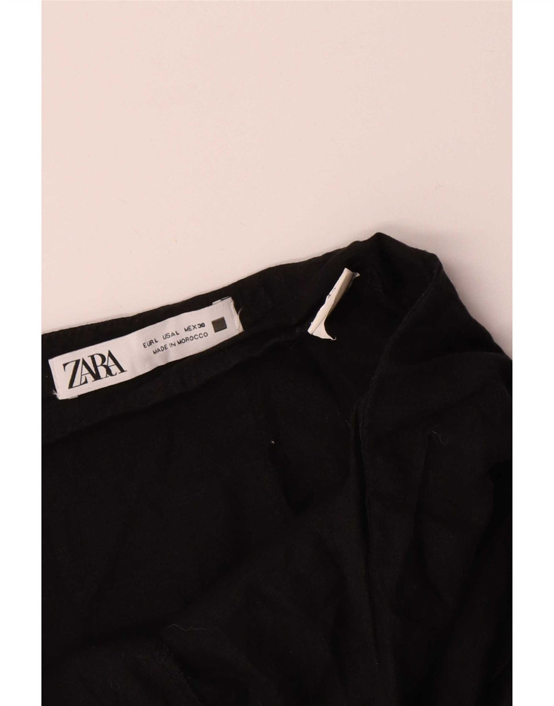 Zara Damen Freizeitshorts, Größe L, W30, Schwarz