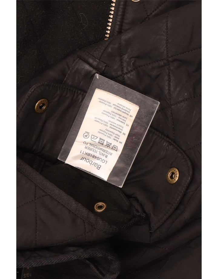 Barbour Damen Steppjacke UK 14 Large Schwarz Polyester