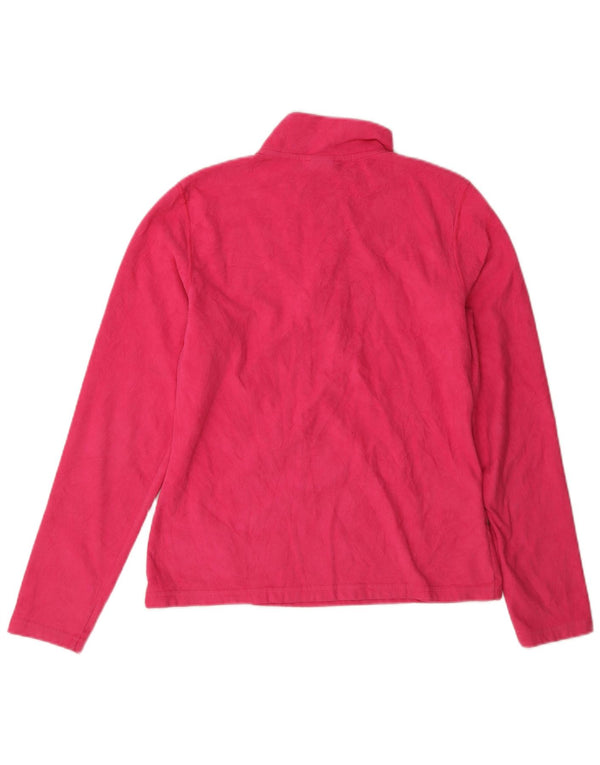 The North Face Damen-Fleecepullover mit Reißverschluss am Hals, UK 10, Größe S, Rosa, Polyester