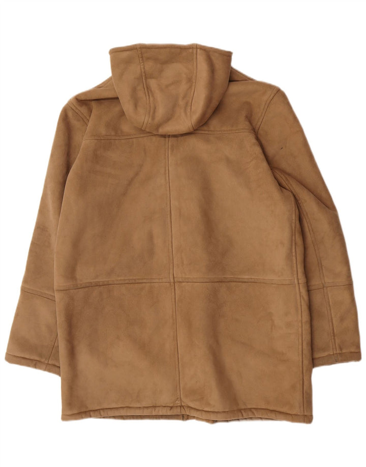 Conbipel Mens Studio Hooded Sherpa Jacket UK 38 Mittelbraunes Polyester