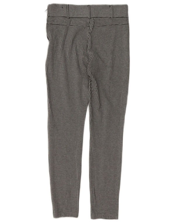 Zara Damen Trafaluc Leggings UK 8 Small Black Gingham
