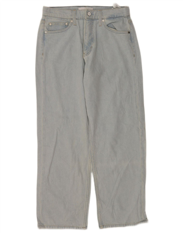 CALVIN KLEIN Damen Straight Jeans W28 L27 Blaue Baumwolle