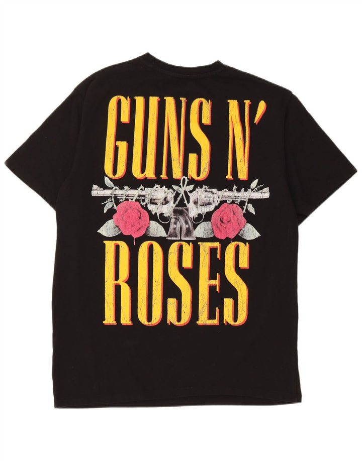 Pull & Bear Herren-T-Shirt mit Grafik, Mittelschwarzes Polyester