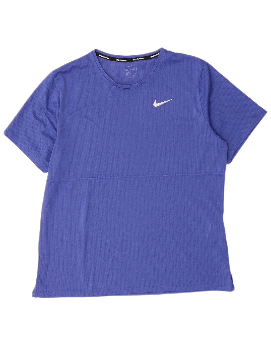 Nike Herren Dri Fit T-Shirt Top Large Blau Polyester