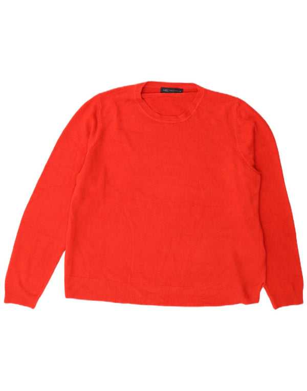 Marks & Spencer Damen-Pullover mit Rundhalsausschnitt, Gr. 18, XL, rotes Acryl
