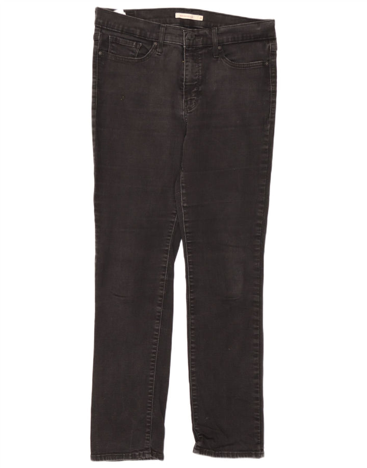 Levi's Damen 312 Shaping Slim Jeans W31 L30 Schwarze Baumwolle