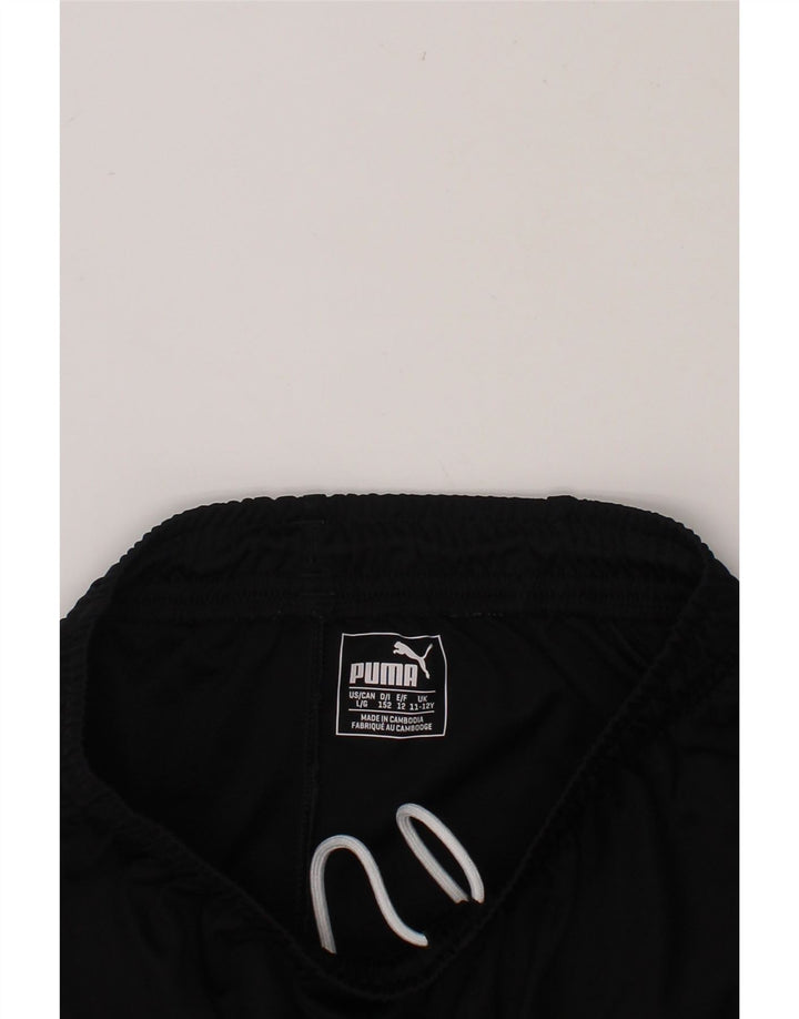 PUMA Boys Sport Shorts 11-12 Years  Black Vintage Puma and Second-Hand Puma from Messina Hembry 