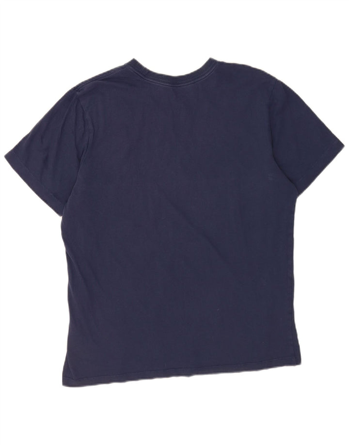 Nike Herren-T-Shirt-Oberteil, mittelgroß, marineblau, Baumwolle