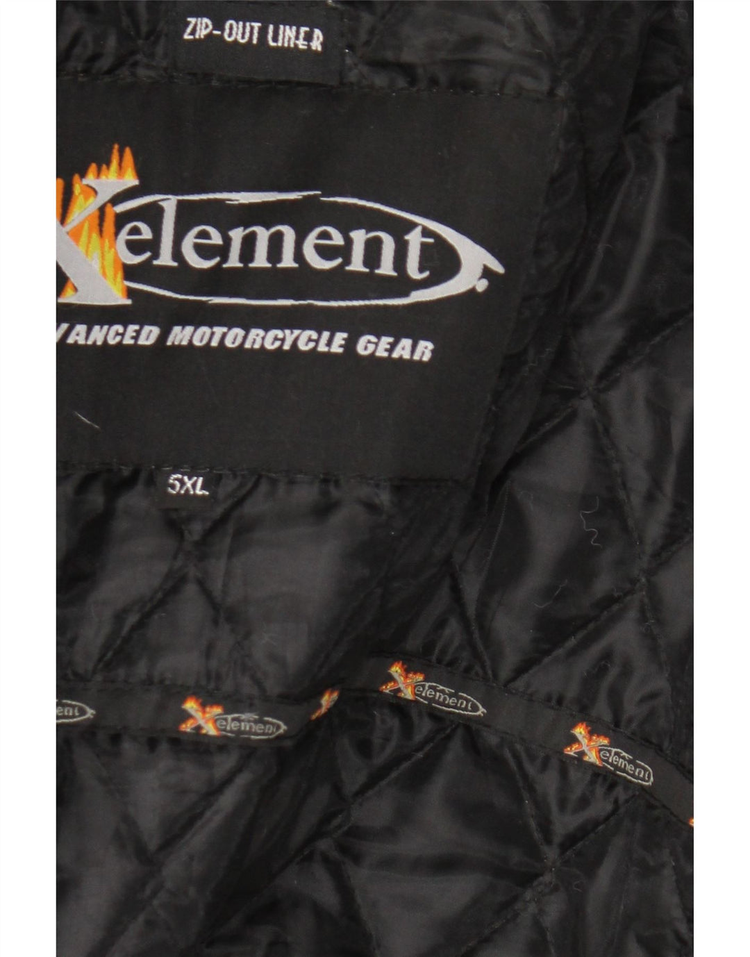 Gepolsterte Racer-Jacke für Herren von Xelement, UK 50 5XL, Schwarz, Farbblock