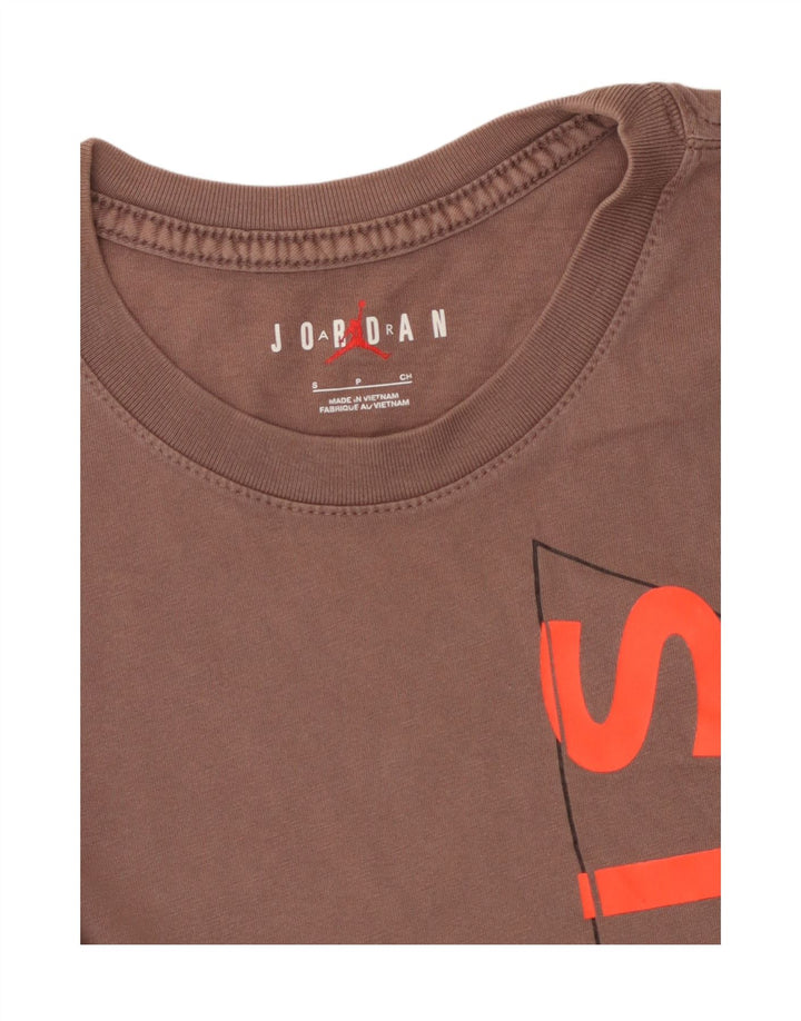 JORDAN Herren Paris Saint-Germain Grafik T-Shirt Top Small Braun
