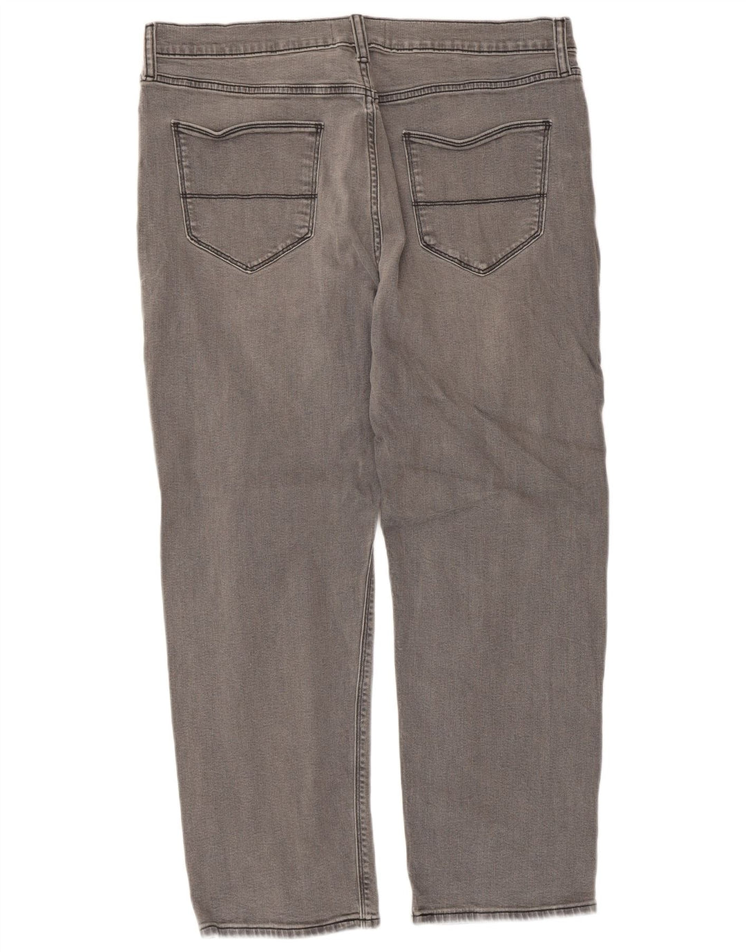 Marks & Spencer Herren Straight Jeans W36 L29 Graue Baumwolle