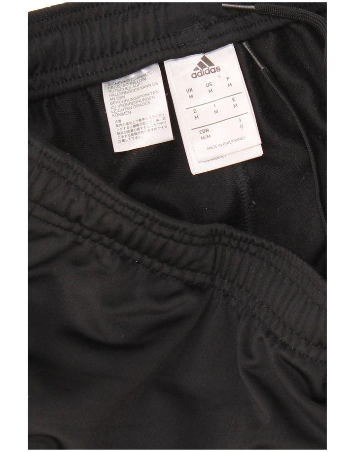 Adidas Damen Trainingshose UK 14 Medium Schwarz Polyester Sport
