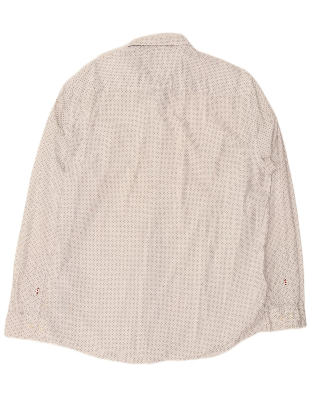 Tommy Hilfiger Herren-Hemd, reguläre Passform, XL, weiß gefleckte Baumwolle