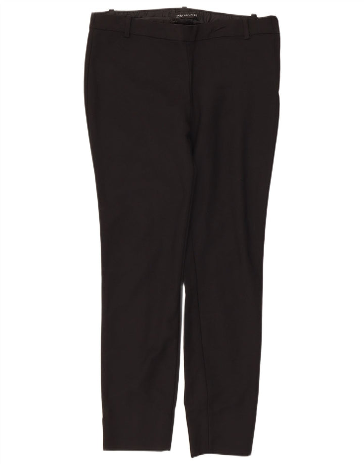 Schmale Freizeithose für Damen von Zara, Größe M, W32, L26, Schwarz