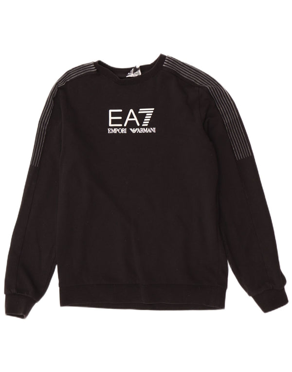 Emporio Armani Jungen-Sweatshirt mit Grafik, 13–14 Jahre, Schwarz, Sport