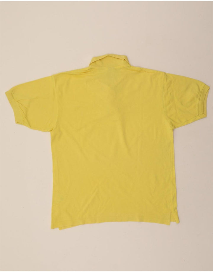 LOTTO Mens Polo Shirt Large Yellow Cotton Vintage Lotto and Second-Hand Lotto from Messina Hembry 