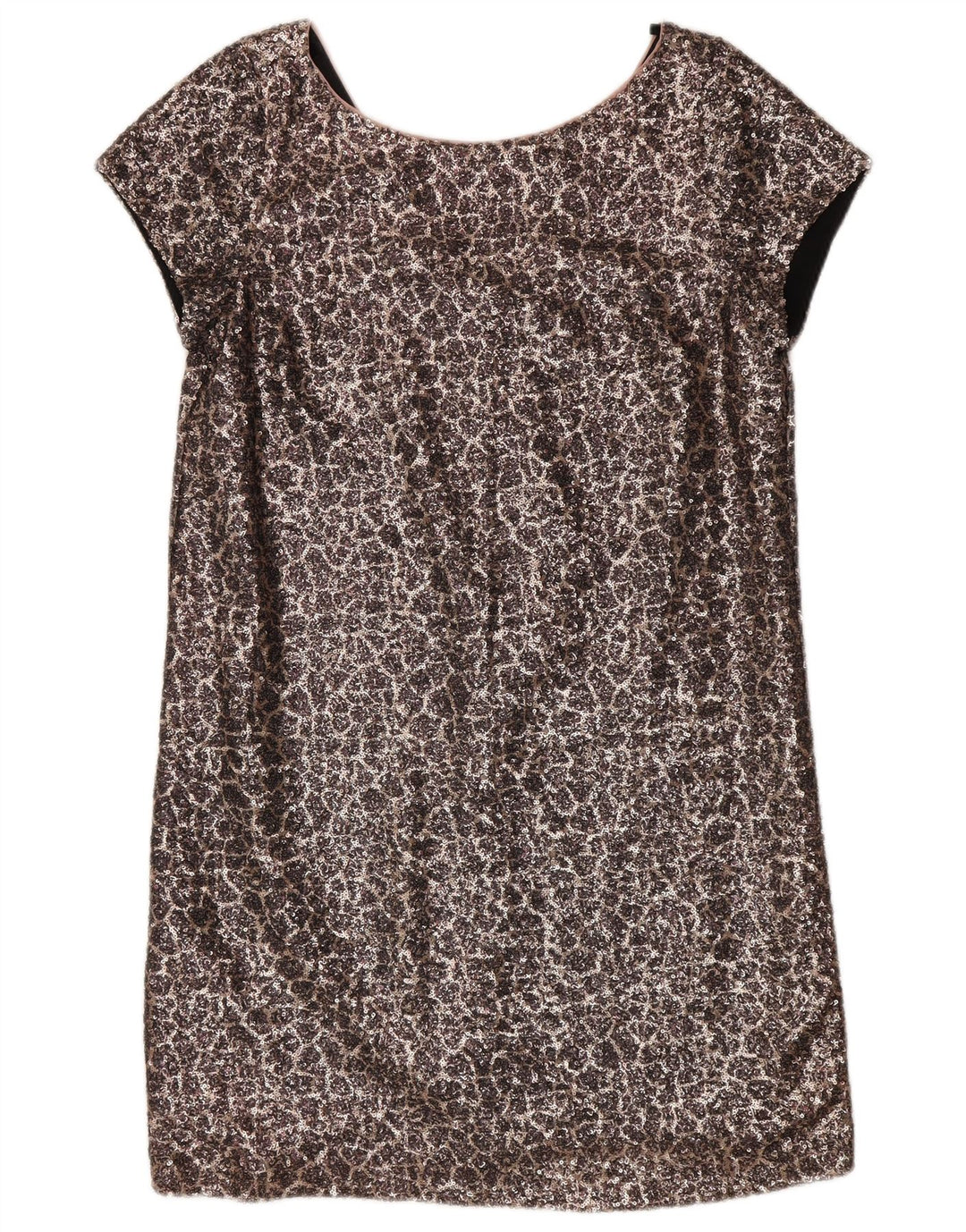Next Damen-Etuikleid mit Pailletten, UK 12, Mittelsilber, Nylon