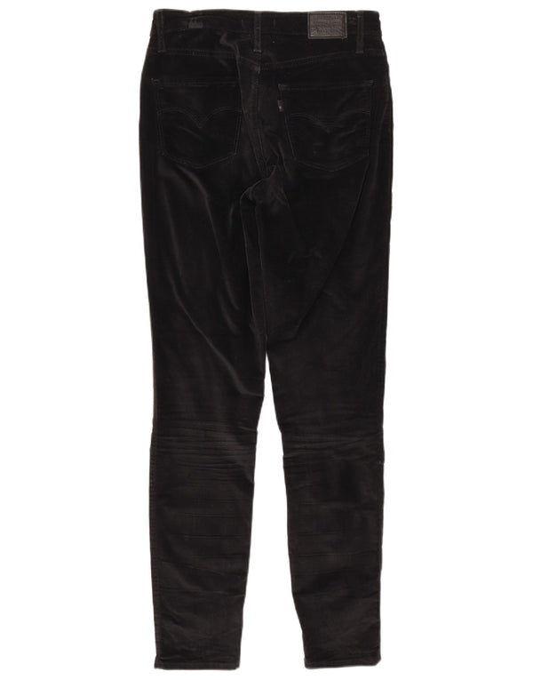 Levi's Damen High Waist Skinny Freizeithose W28 L30 Schwarz Baumwolle