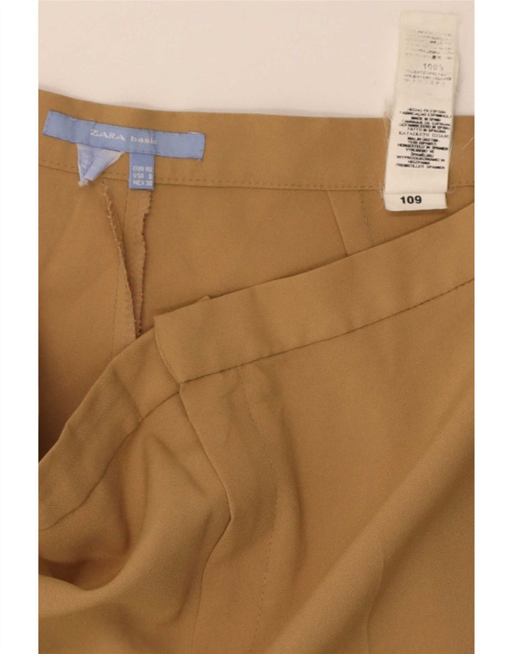 Gerade Anzughose für Damen von Zara, EU 40, mittelgroß, W30, L35, Beige, Polyester