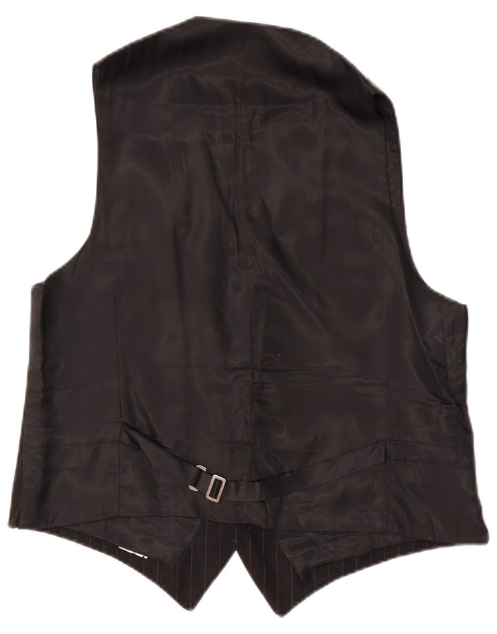 Vintage Herren Weste klein schwarz gestreift