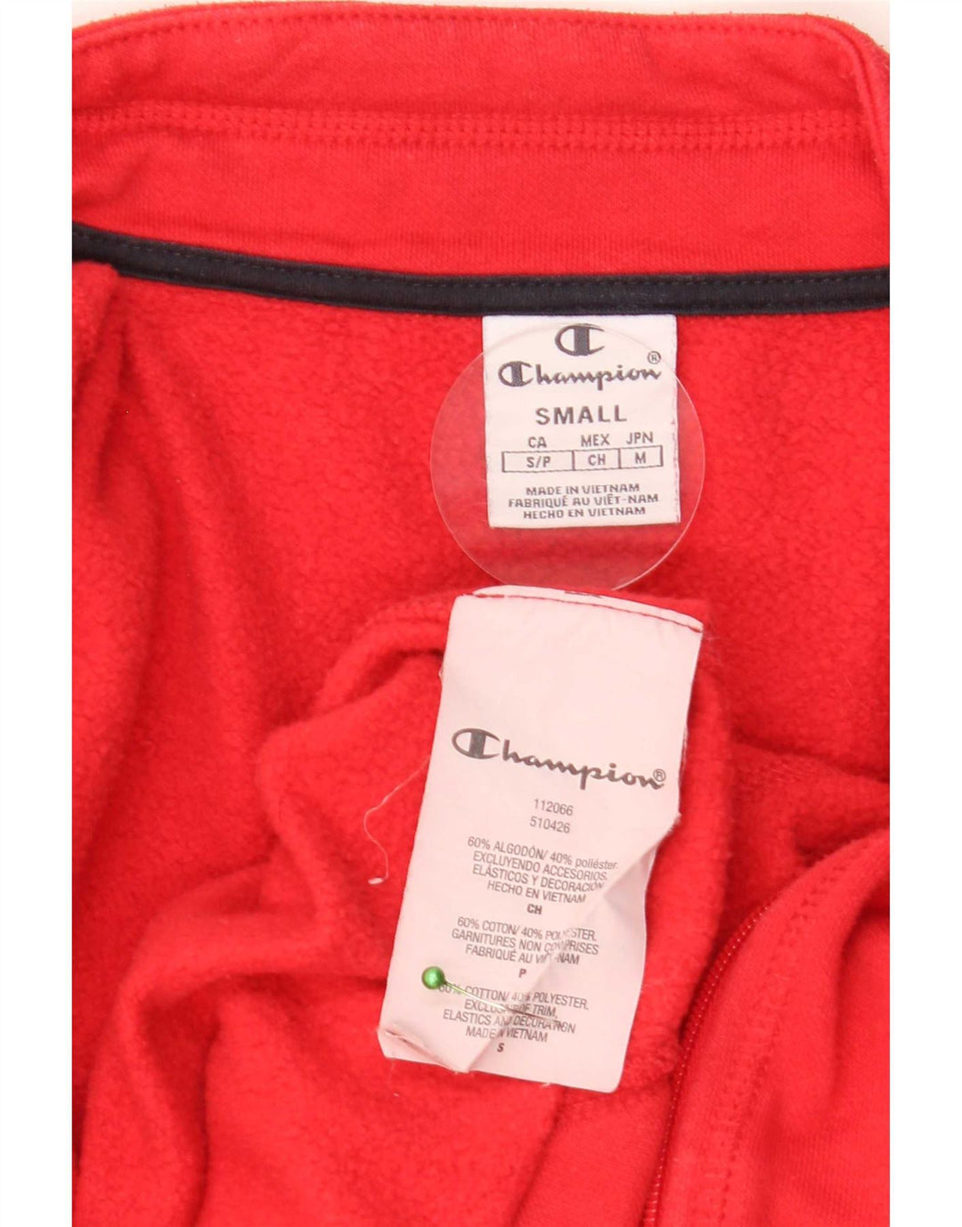 Champion Damen-Trainingsanzugoberteil, UK-Größe 10, Größe S, rote Baumwolle