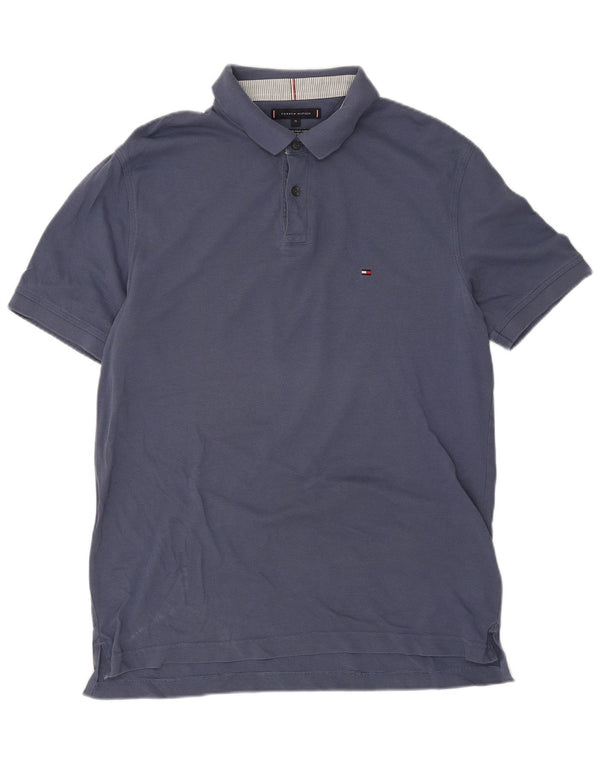 Tommy Hilfiger Herren-Poloshirt mit normaler Passform, XL, Marineblau, Baumwolle