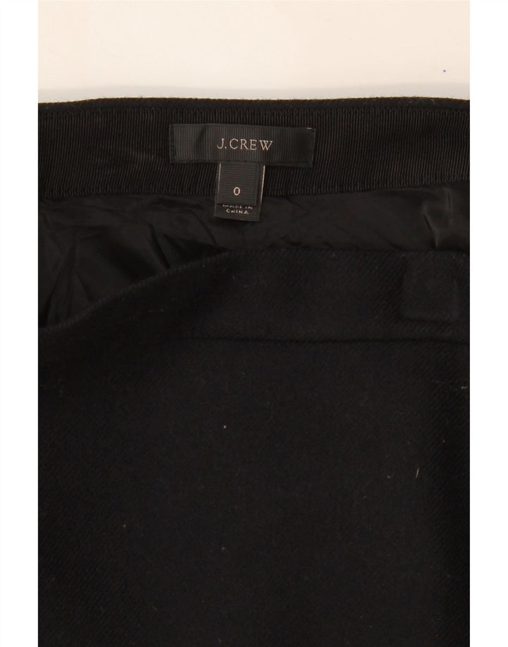 J. CREW Womens Pencil Skirt US 0 XS W26  Black Wool Vintage J. Crew and Second-Hand J. Crew from Messina Hembry 