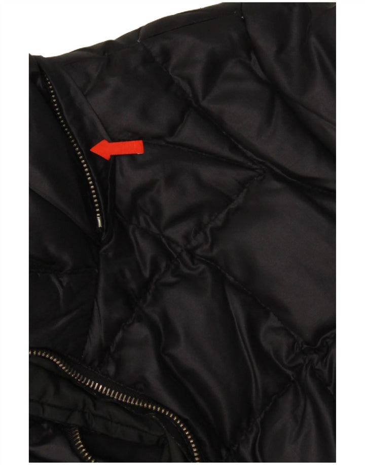 Gas Damen Wattierte Jacke IT 42 Medium Schwarz Polyamid