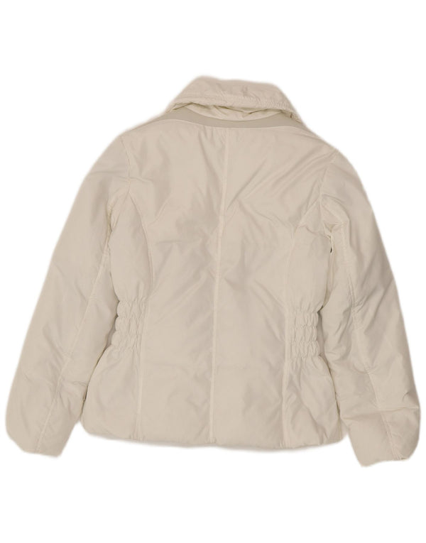 Geox Womens Respira übergroße gepolsterte Jacke UK 6 XS weiß Polyester