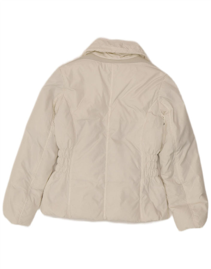 Geox Womens Respira übergroße gepolsterte Jacke UK 6 XS weiß Polyester