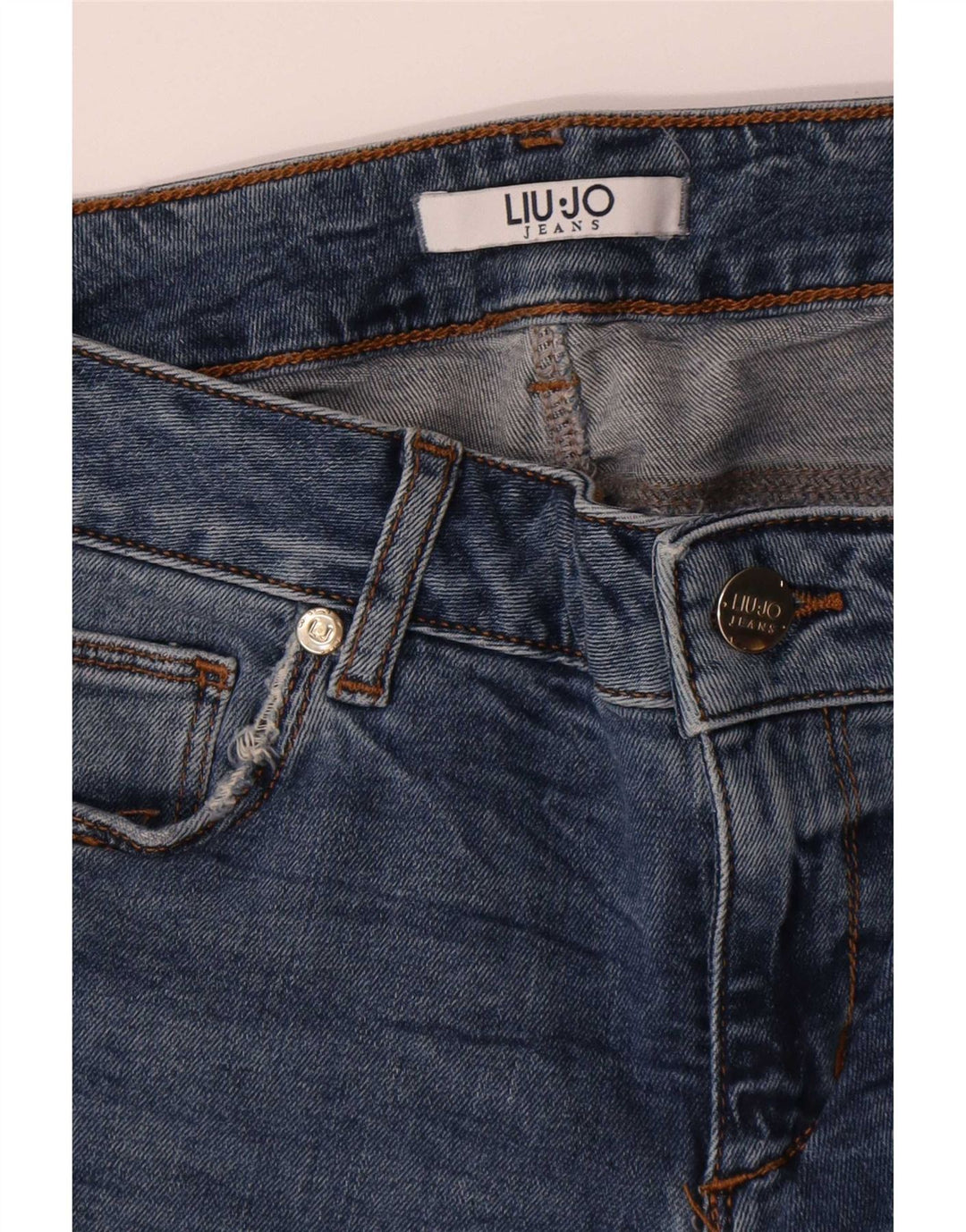 Liu Jo Damen Schlagjeans W28 L35 Blau
