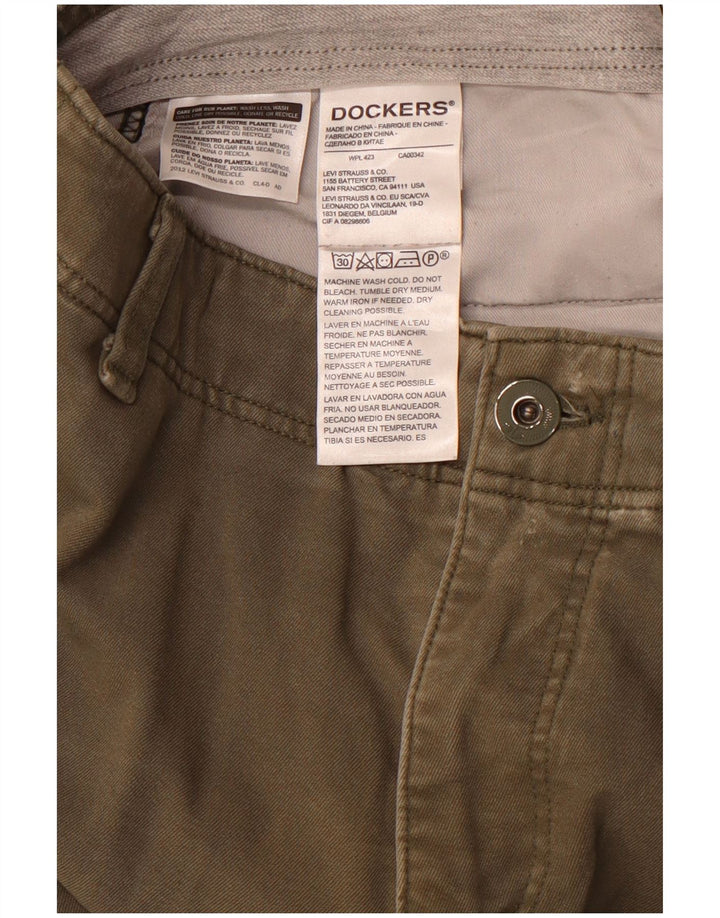 DOCKERS Slim Chino-Hose für Herren, W34, L32, Khaki, Baumwolle