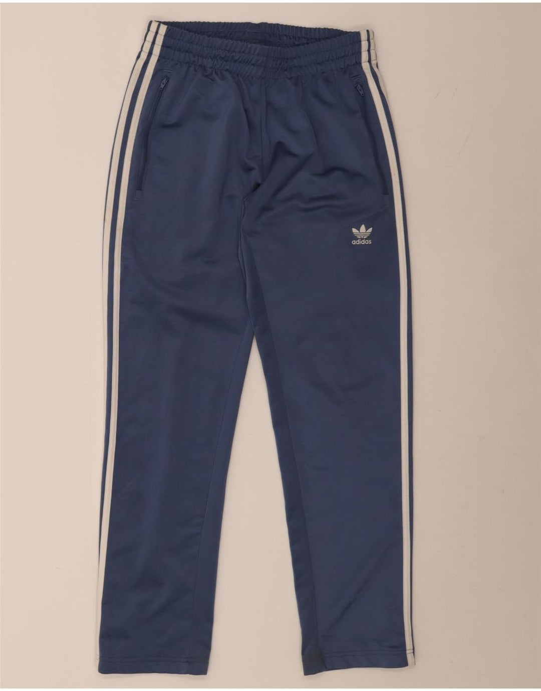 Adidas Herren-Trainingshose aus mittelblauem Polyester