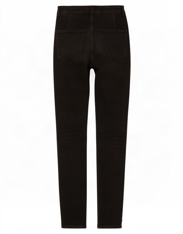 Zara Damen High Waist Skinny Jeans EU 36 XS W26 L27 Schwarz