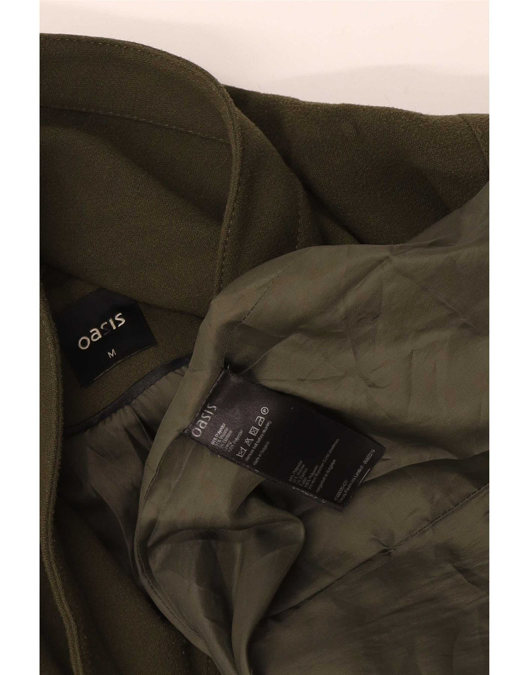 Oasis Damenmantel UK 14 Medium Khaki Polyester