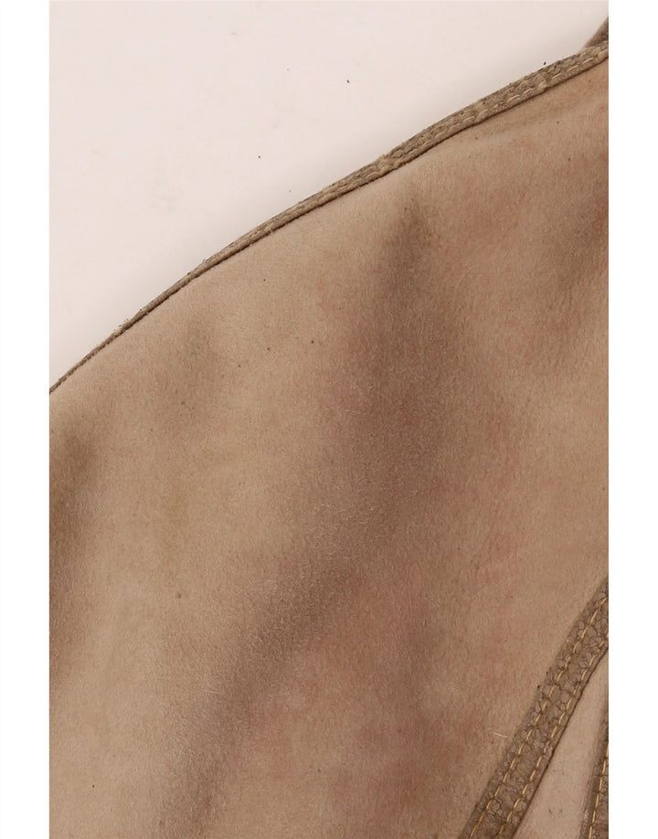 VINTAGE Damen Shearling-Mantel IT 46 Large Beige Shearling
