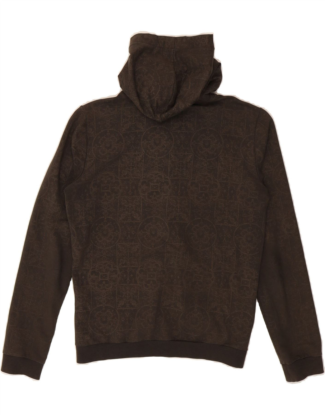 TRUSSARDI JEANS Womens Tracksuit Top Jacket UK 16 Large Brown Patchwork Vintage Trussardi Jeans and Second-Hand Trussardi Jeans from Messina Hembry 