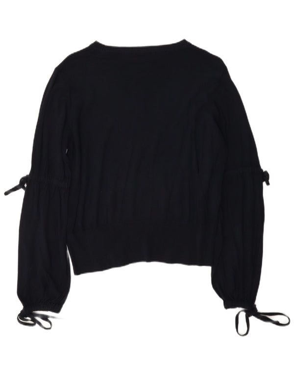 Marks & Spencer Damen-Pullover mit U-Boot-Ausschnitt, Gr. 14, Marineblau