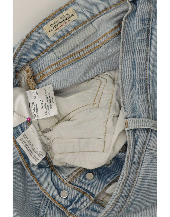 Levi's Damen Straight Jeans W27 L26 Blaue Baumwolle