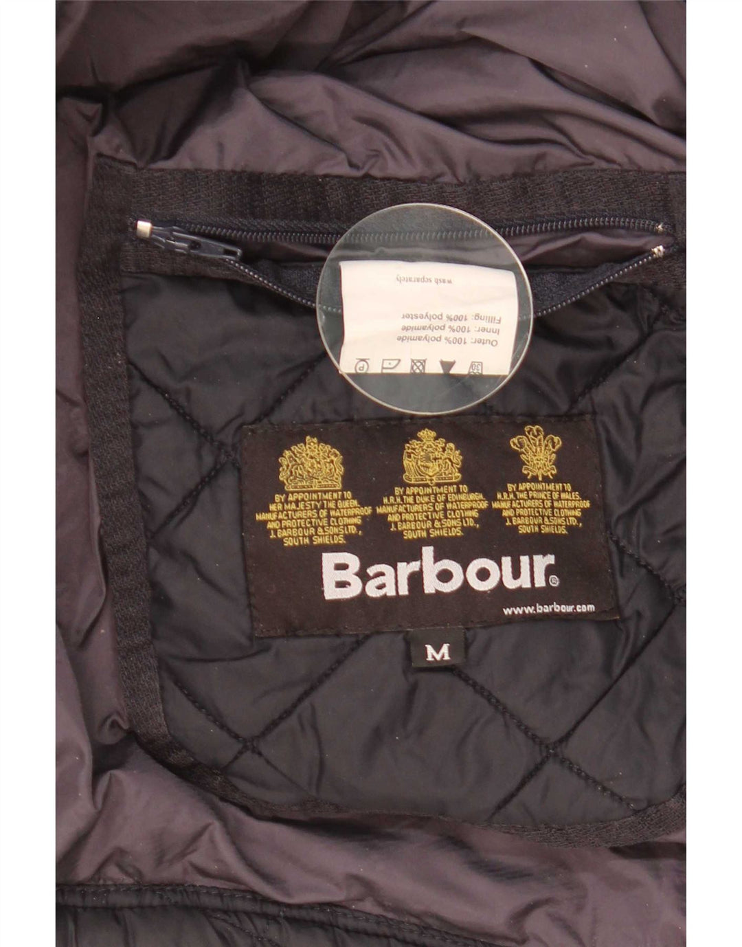 Barbour Herren Steppjacke UK 38 Medium Navy Blue Polyamid