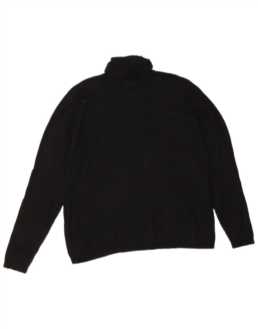 Marks & Spencer Damen-Pullover mit Rollkragen, Gr. 40, Größe L, Schwarz, Viskose