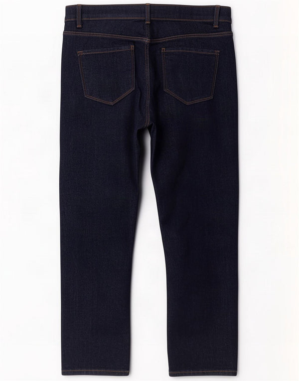 Marks & Spencer Damen Straight Jeans UK 12 Medium W30 L25 Marineblau