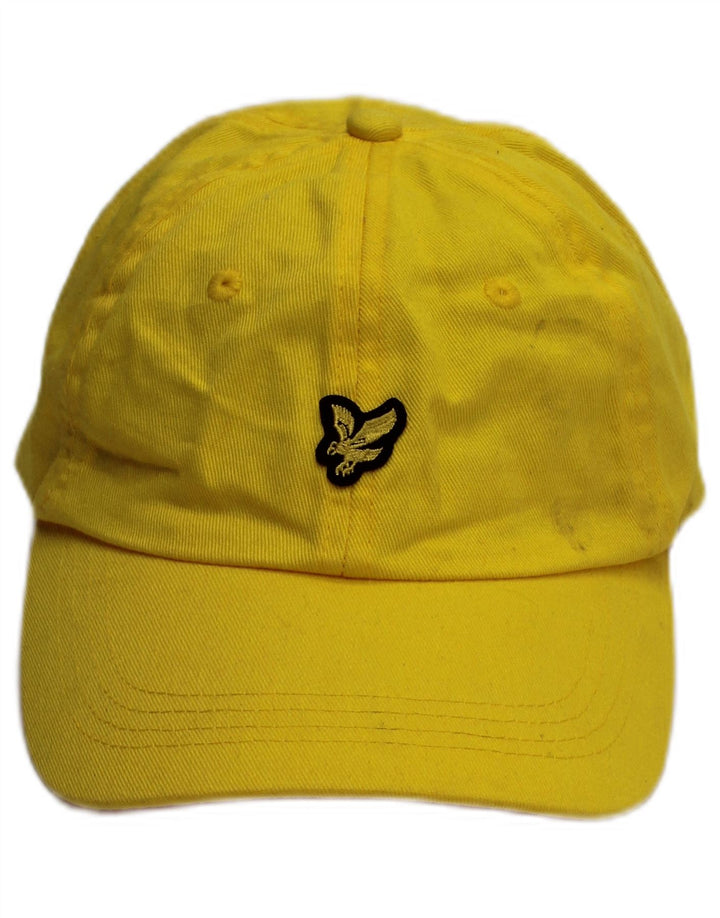 LYLE & SCOTT Herren-Baseballkappe mit Grafik, Einheitsgröße, gelbe Baumwolle, klassisch