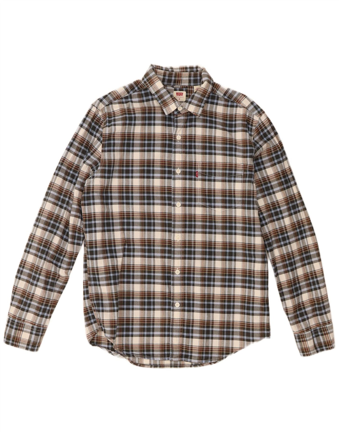 Levi's Herren-Hemd in Standard-Passform, mittelgroß, mehrfarbig, kariert, Baumwolle
