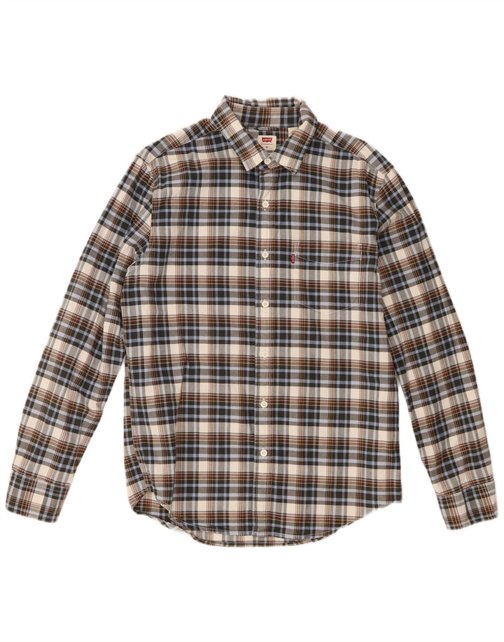 Levi's Herren-Hemd in Standard-Passform, mittelgroß, mehrfarbig, kariert, Baumwolle
