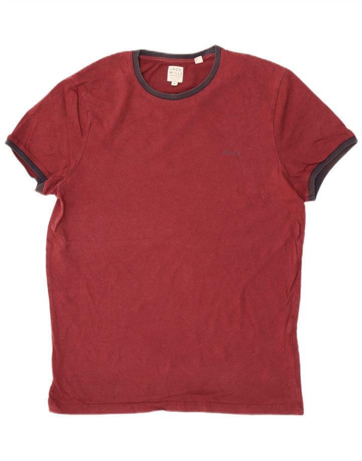 Jack Wills Herren-T-Shirt aus mittelbrauner Baumwolle