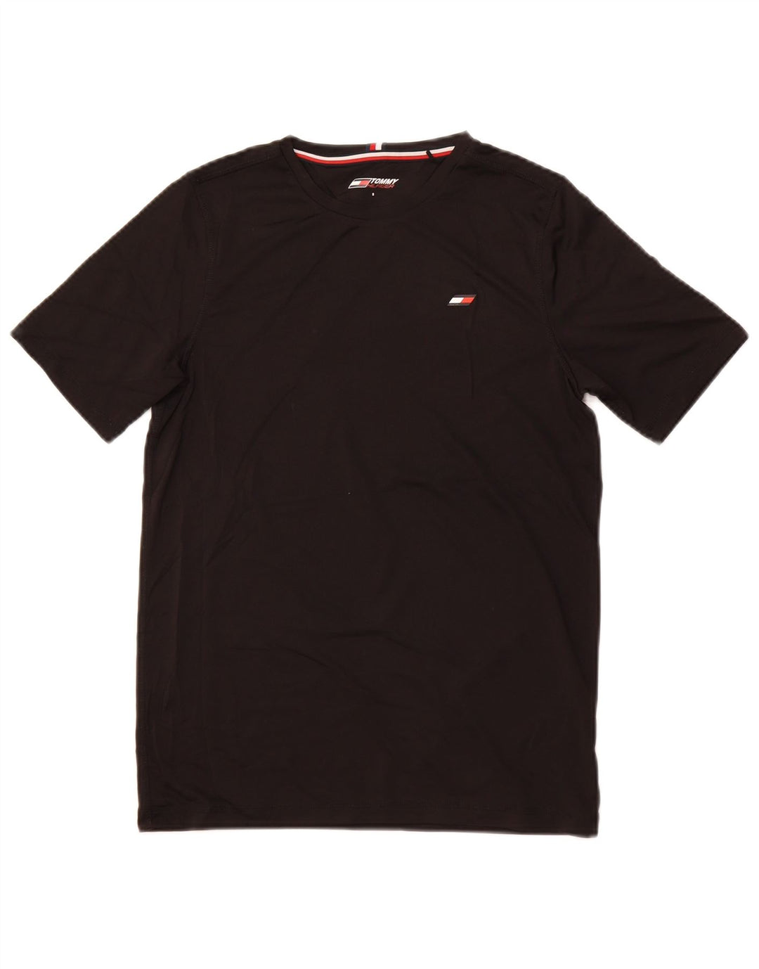 TOMMY HILFIGER Herren T-Shirt Top Small Schwarz Polyester