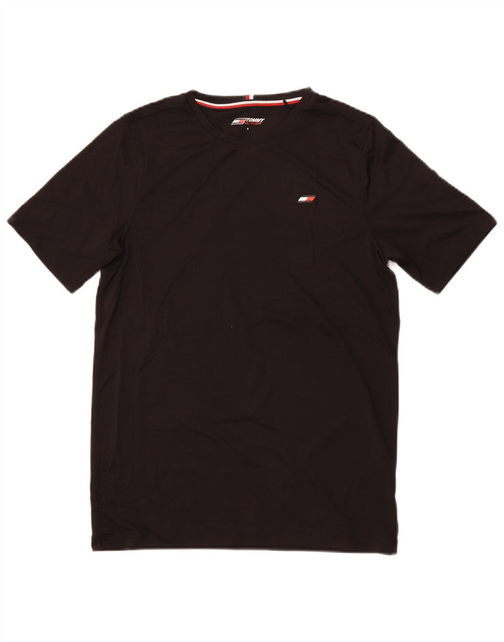 TOMMY HILFIGER Herren T-Shirt Top Small Schwarz Polyester
