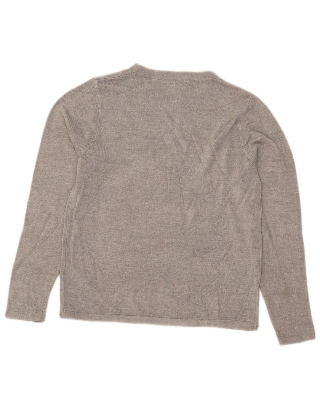 Marks & Spencer Damen-Pullover mit U-Boot-Ausschnitt, UK 12, Mittelgrau, Acryl