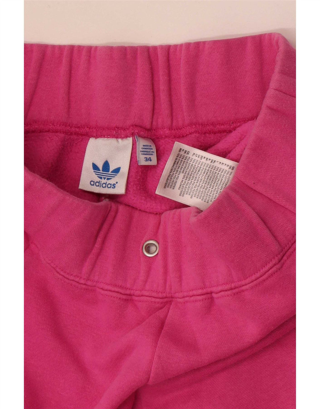 Adidas Damen Trainingshose EU 34 Small Rosa Baumwolle